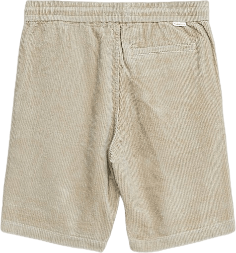 Icon Cord Shorts Ecru
