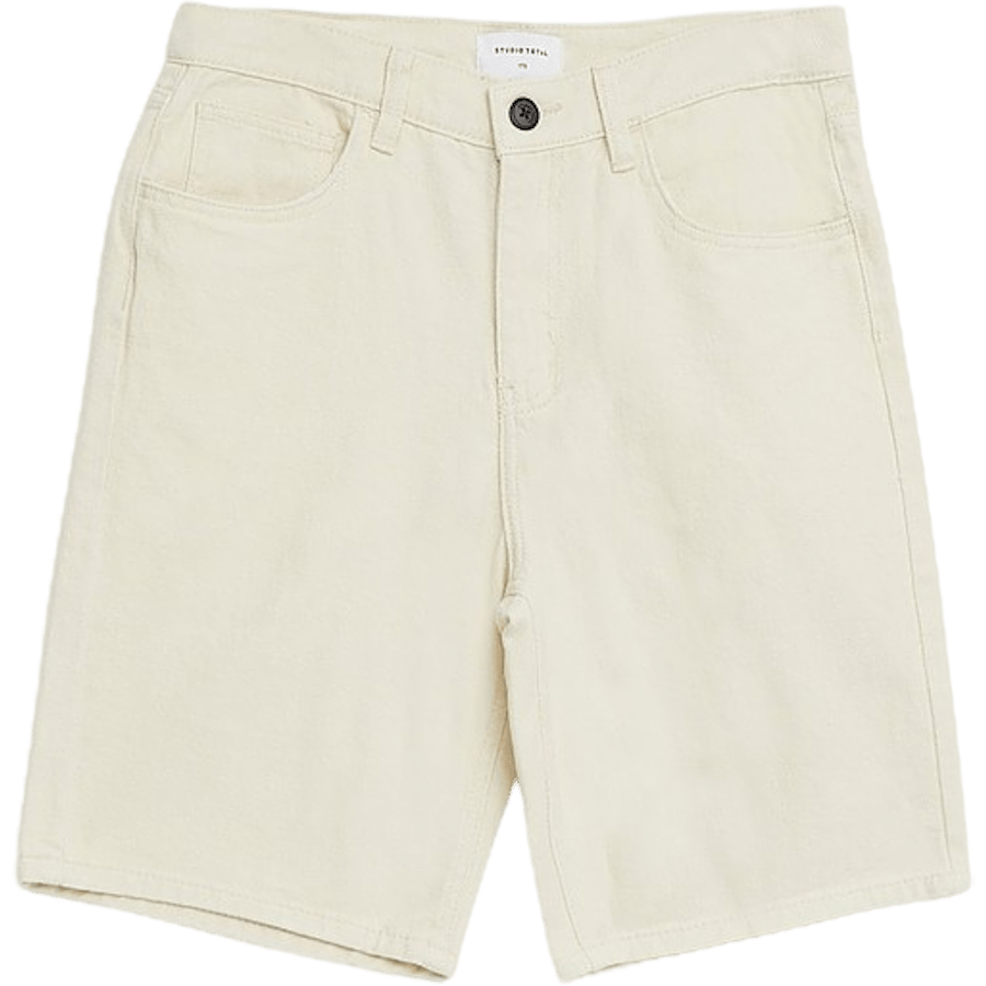 Regular Twill Shorts Ecru