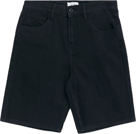 Regular Twill Shorts Black
