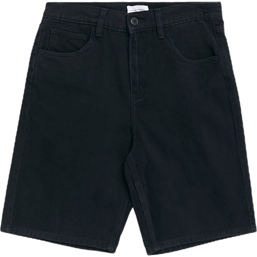 Regular Twill Shorts Black