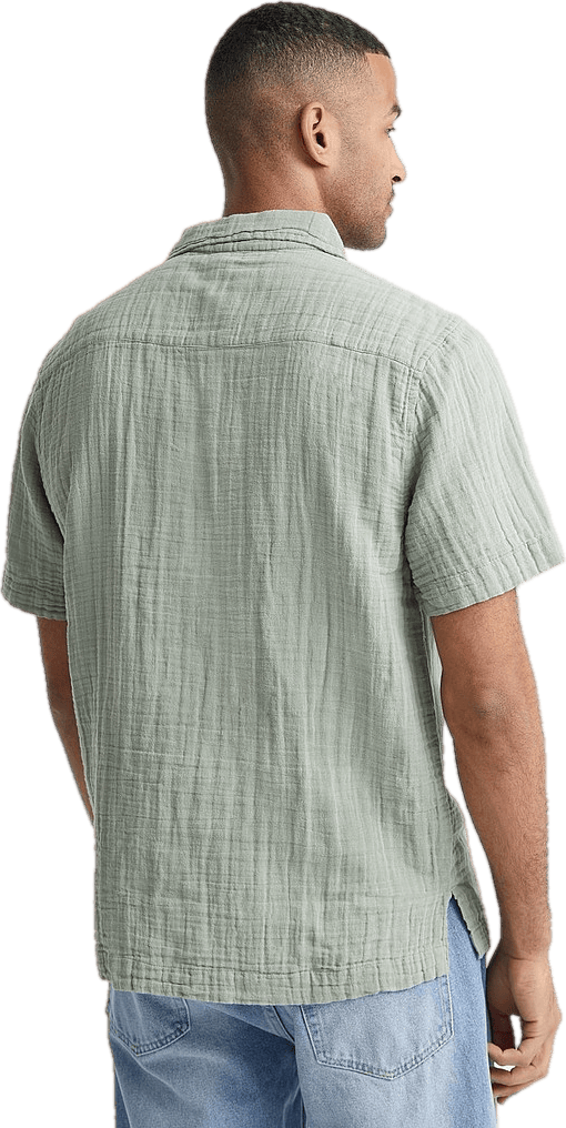 Soft Half Placket Shirt Dk Mint