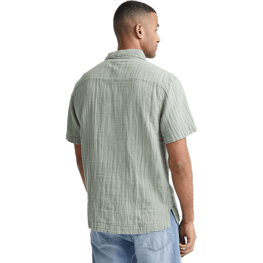 Soft Half Placket Shirt Dk Mint