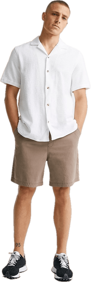 Jersey Structure Shirt White - Bild 3