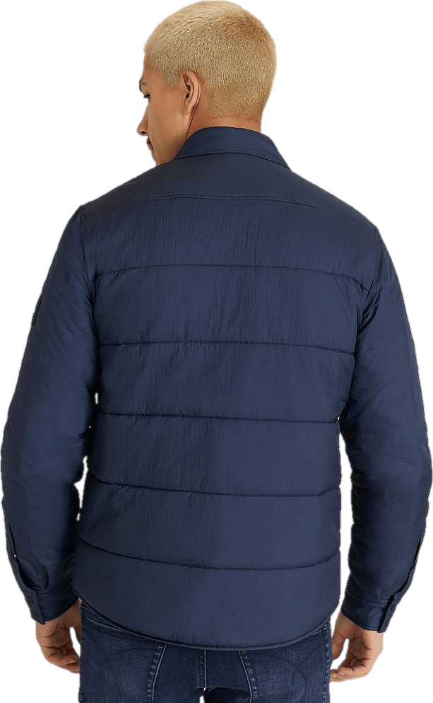 Crinkle Nylon Shirt Jacket Calvin Navy - Bild 2