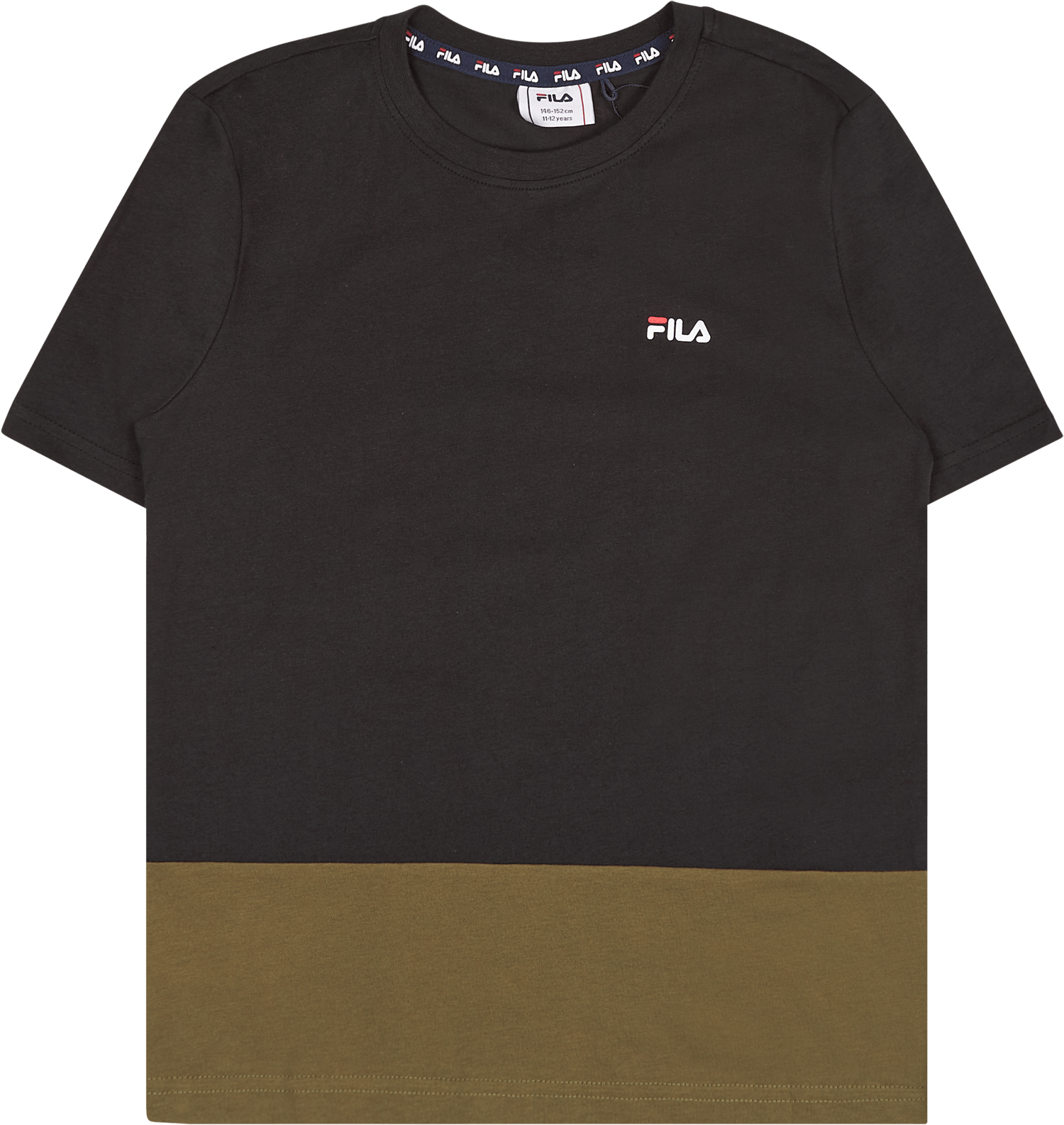 Bircza Tee (blocked) Moonless Night-burnt Olive