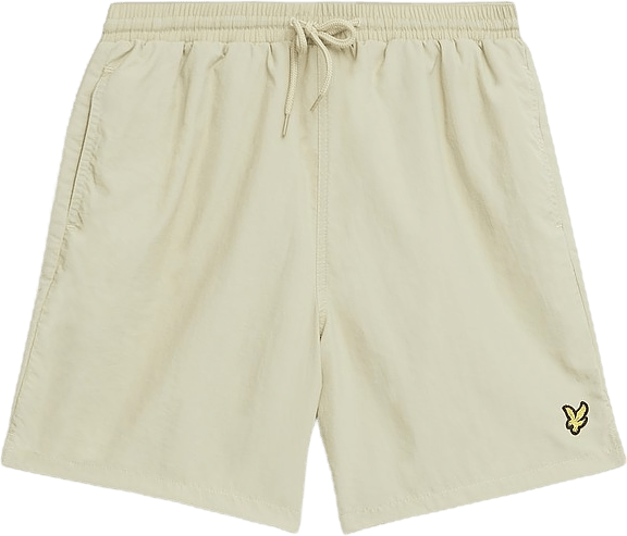 Lyle & Scott Plain Swim Short, Male, Kläder, Badkläder, Beige, XXL