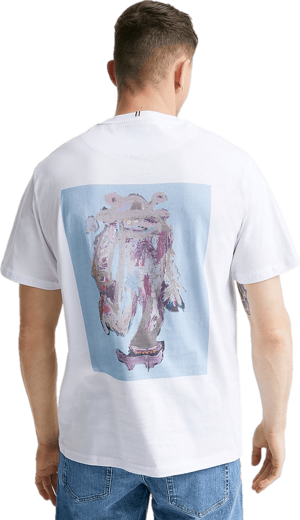 Kabangu T-shirt White/blue Haze