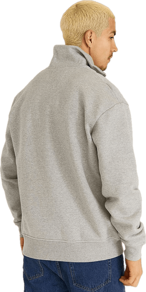 Diego Halfzip Sweatshirt Grey Melange/white - Bild 2
