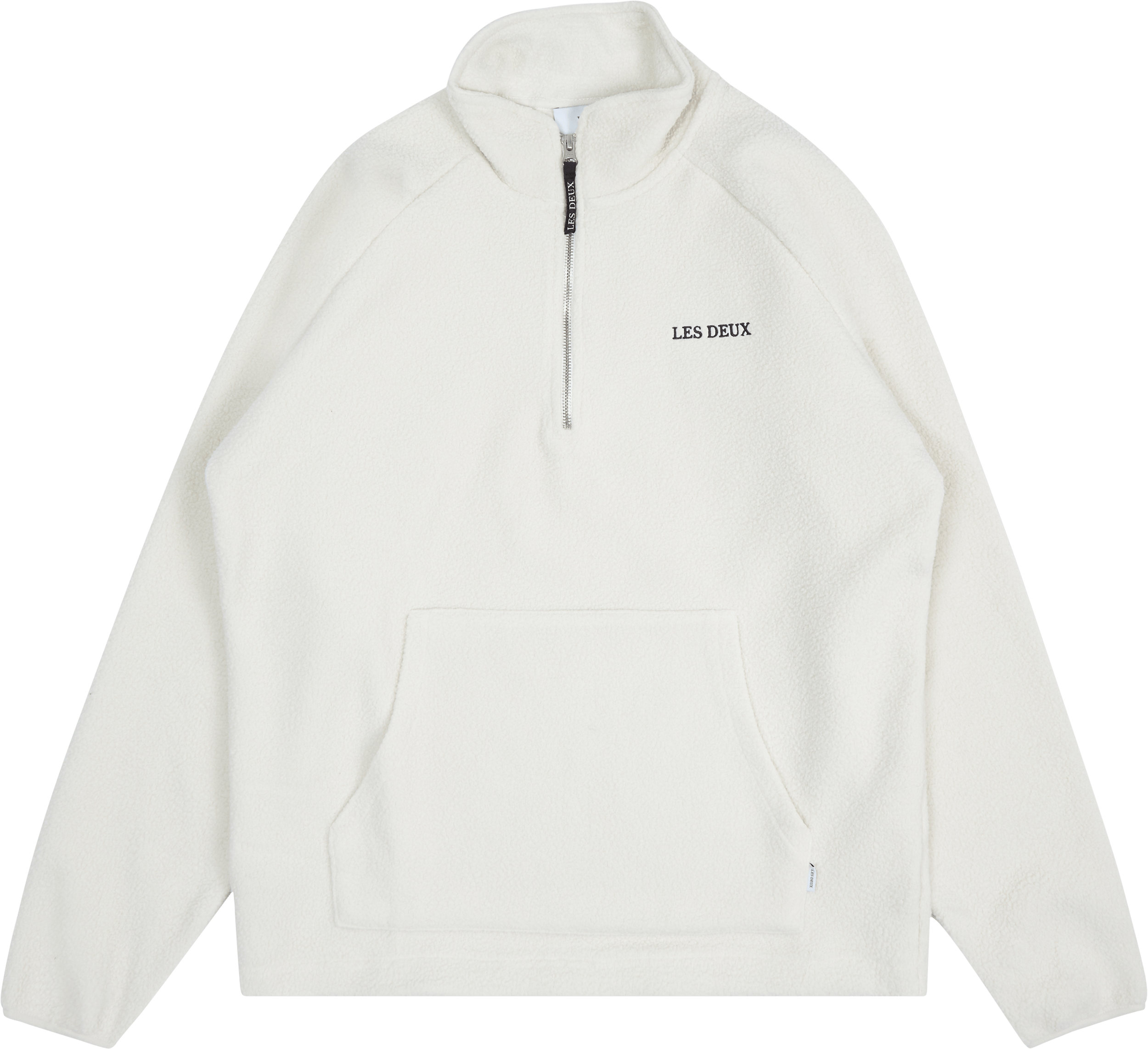 Duncan Pile Halfzip Sweatshirt Ivory