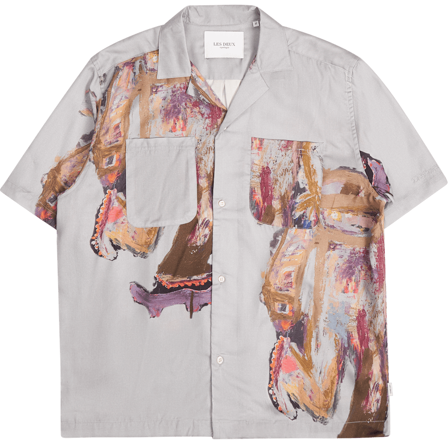 Les Deux Kabangu Aop Tencel Ss Shirt
