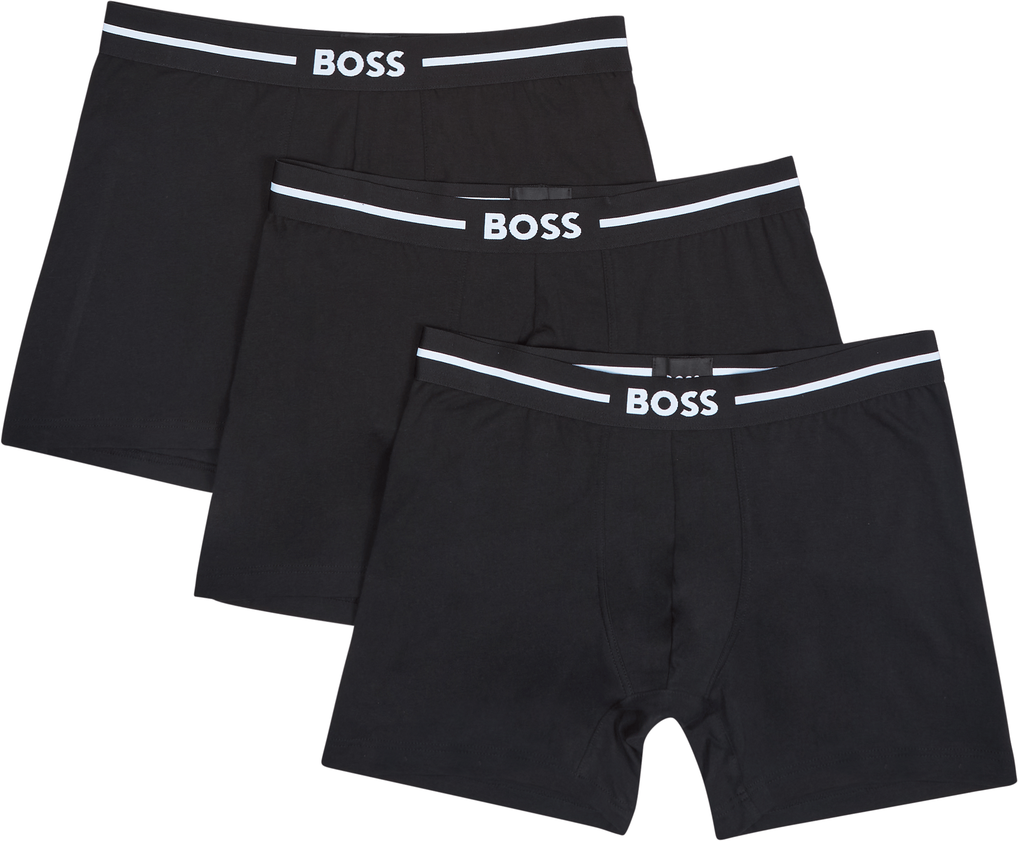 BOSS Boxerbr 3p Bold 1, Male, Kleding, Ondergoed, Zwart, S