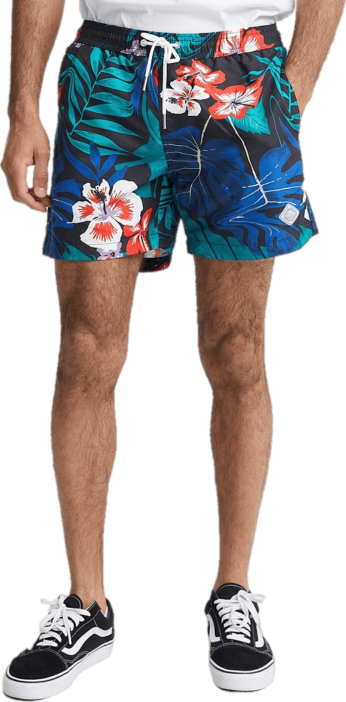 Banks Hibiscus Swim Trunks Deep Lake - Bild 4