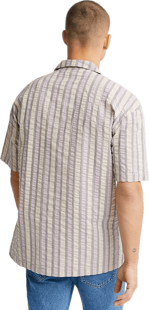 Otto Shirt Cloud Grey Stripe