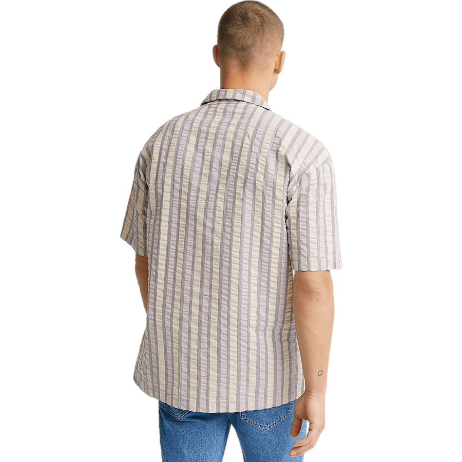 Otto Shirt Cloud Grey Stripe