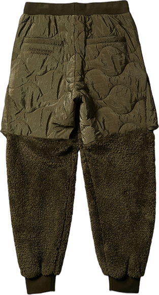 Pile Fleece Quilted Pants Olive - Bild 2