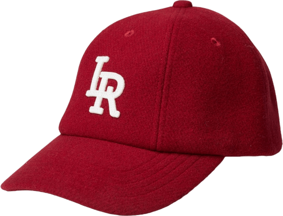 Lr Logo Wool Cap Burgundy