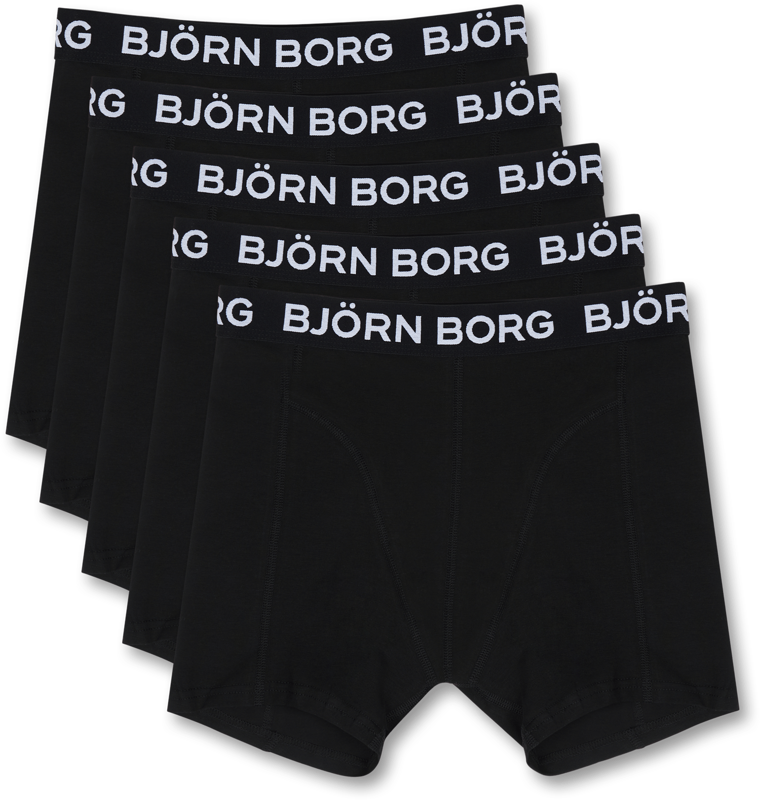 Cotton Stretch Boxer 5p Multipack 1, Male, Apparels, Underwear, Black, S