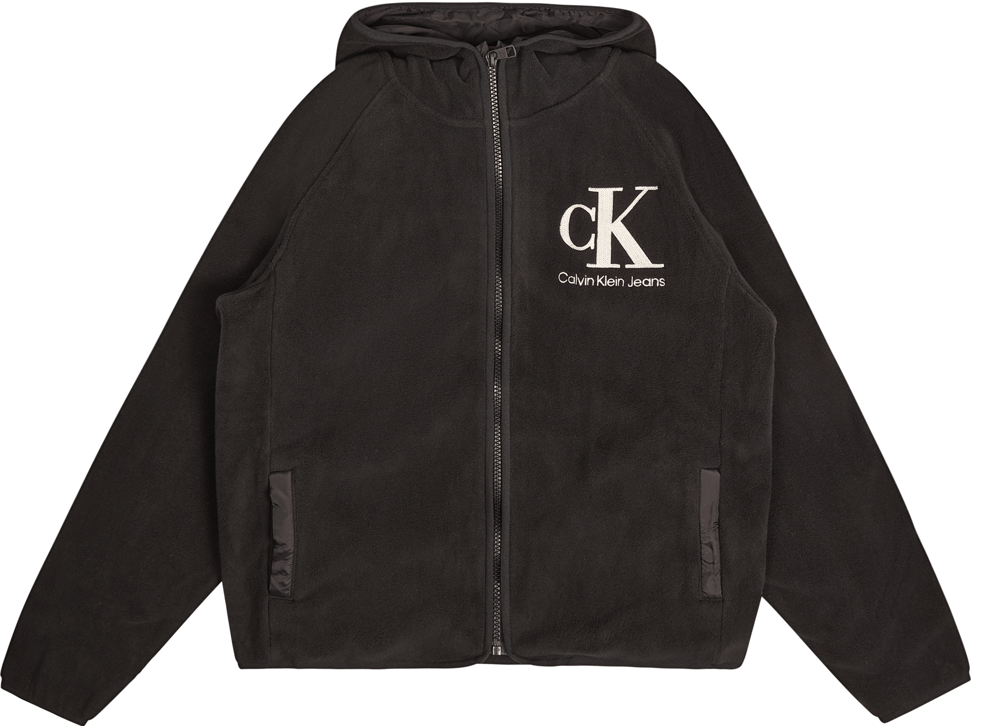 Polar Fleece Logo Zip Through Beh – Ck Black