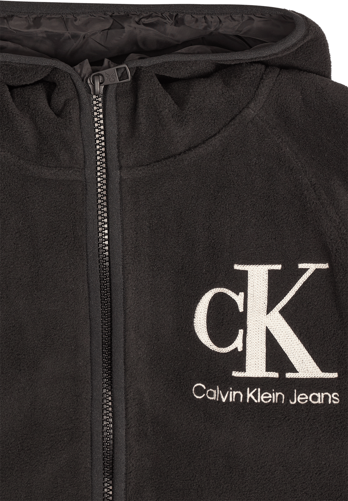 Polar Fleece Logo Zip Through Beh - Ck Black - Bild 3