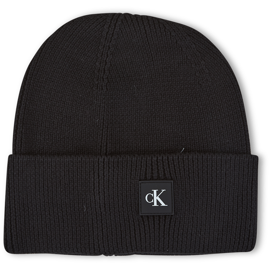 Calvin Klein Monogram Rubber Patch Beanie Bds