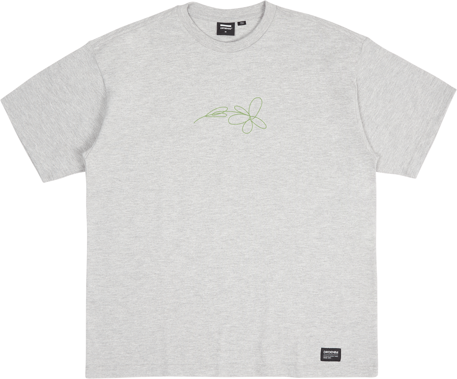 Trooper Tee Grey Melange Bloom