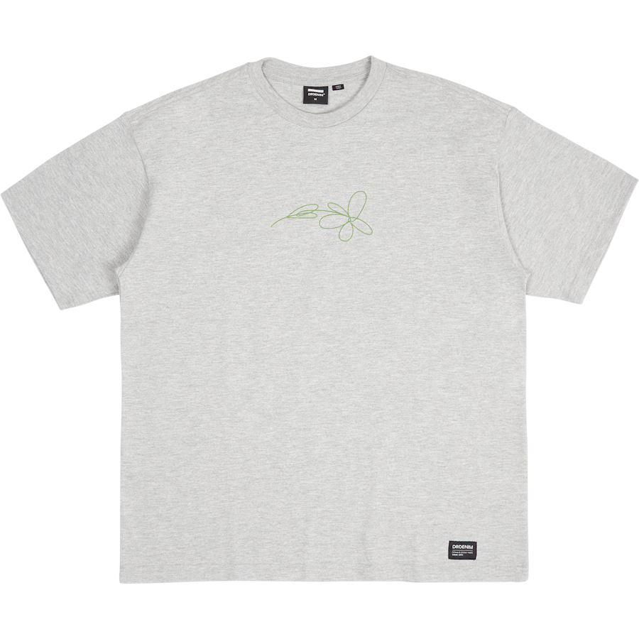Trooper Tee Grey Melange Bloom