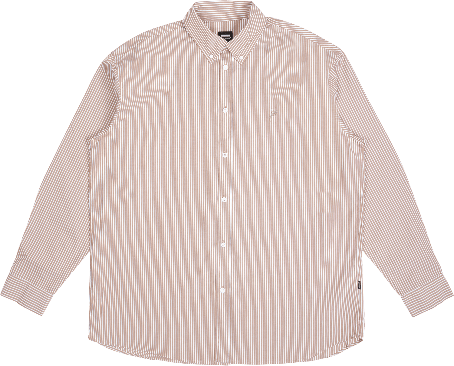 State Poplin Shirt Nougat Stripe Bloom