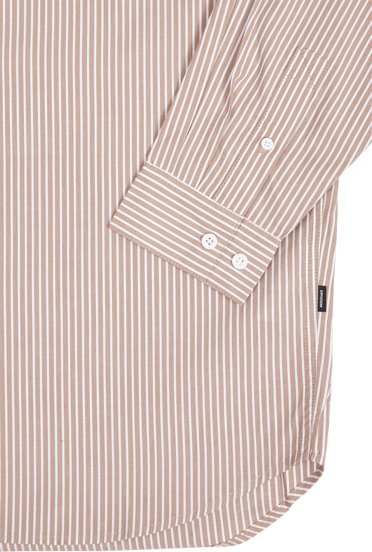 State Poplin Shirt Nougat Stripe Bloom - Bild 4