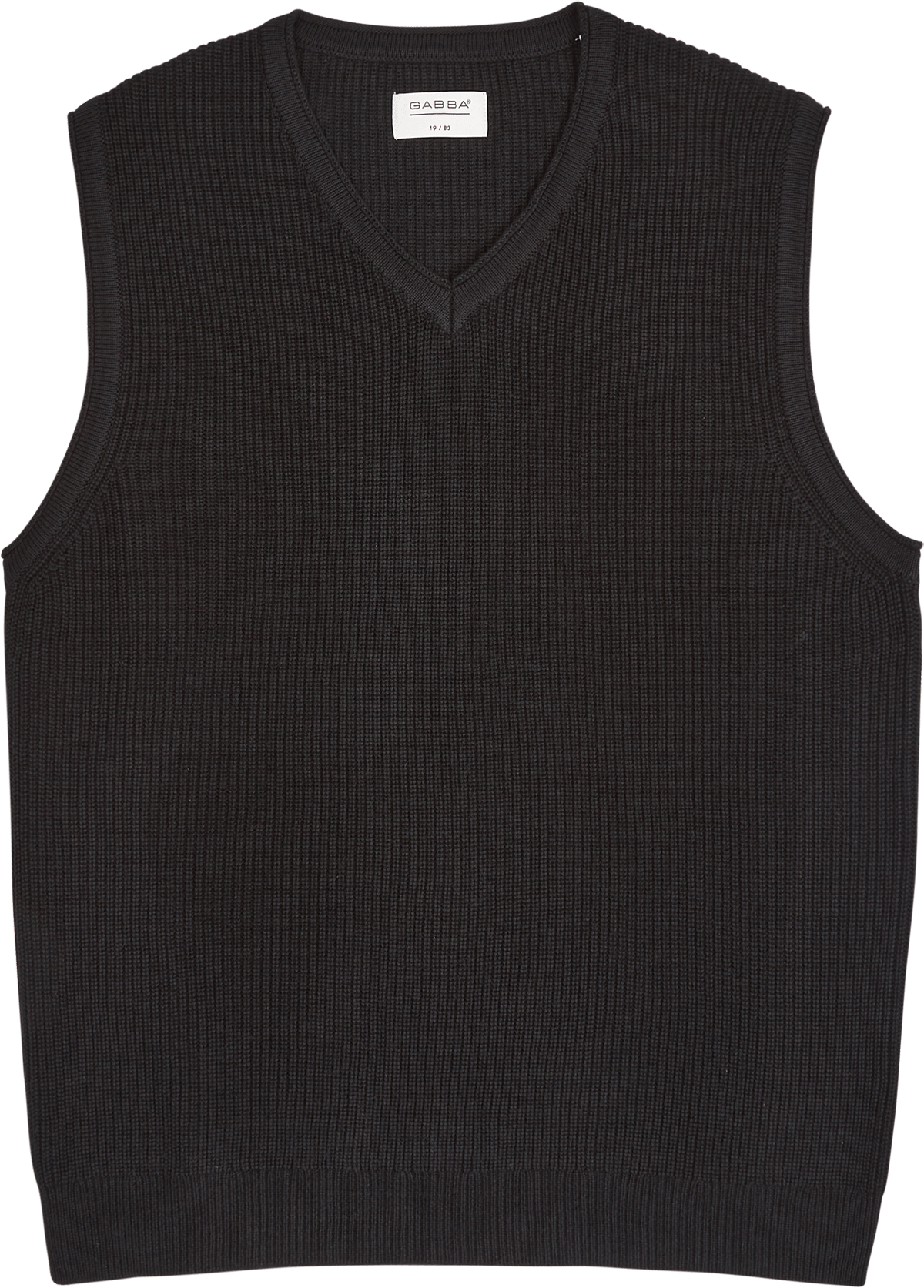 Cape Vest Knit Black