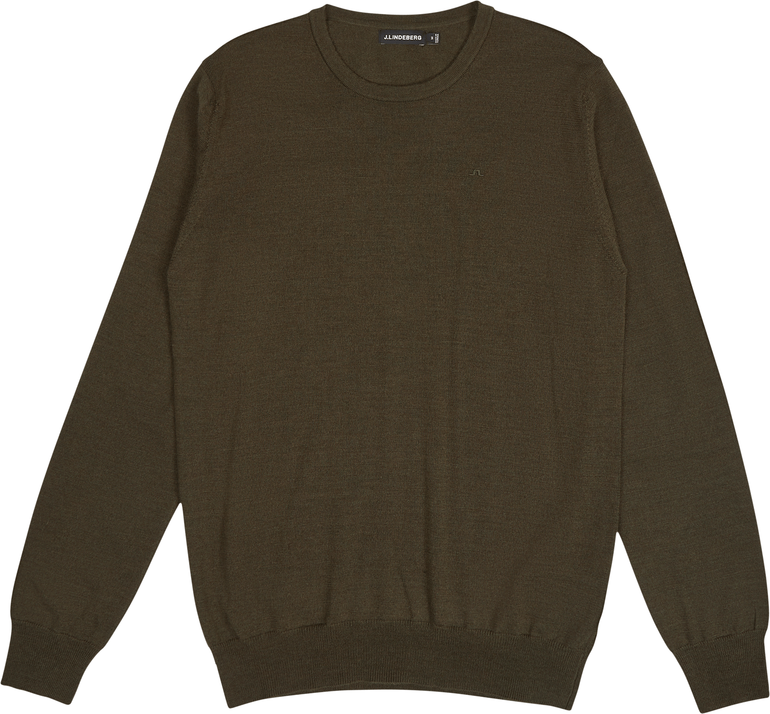 Lyle Merino Crew Neck Sweater Forest