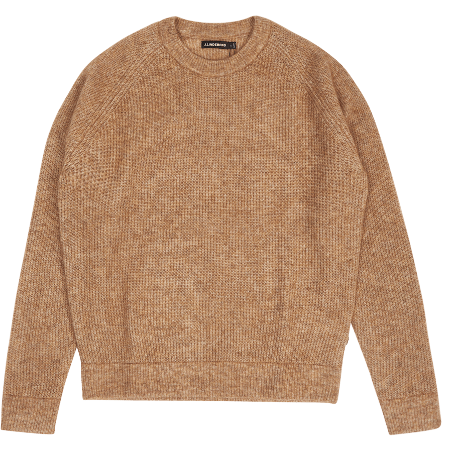 J.Lindeberg Vance Mohair Blend Crew Neck Tiger