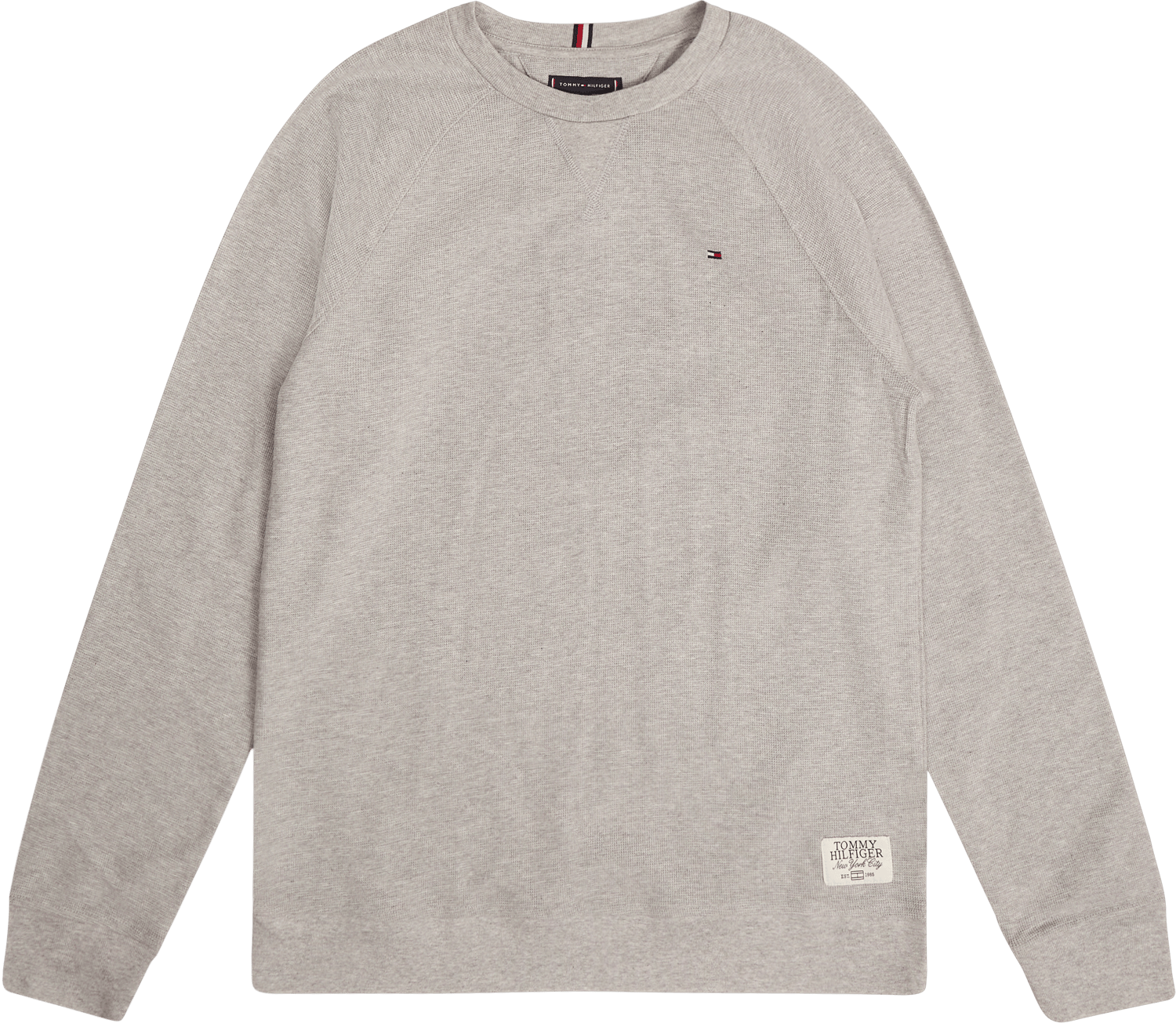 Waffle Tee L/s P01 – Light Grey Heather