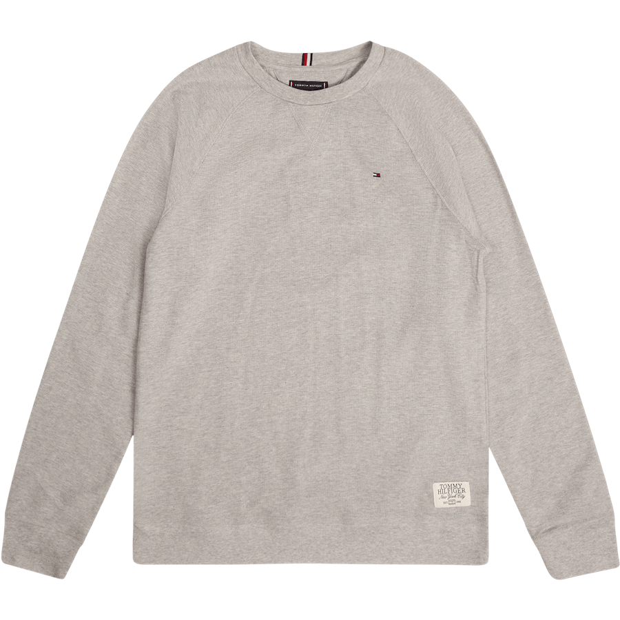 Waffle Tee L/s P01 – Light Grey Heather