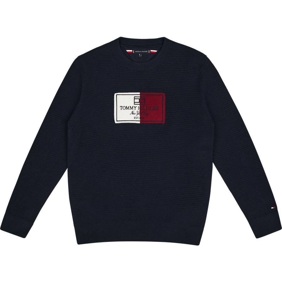 Flag Label Sweater Dw5 – Desert Sky