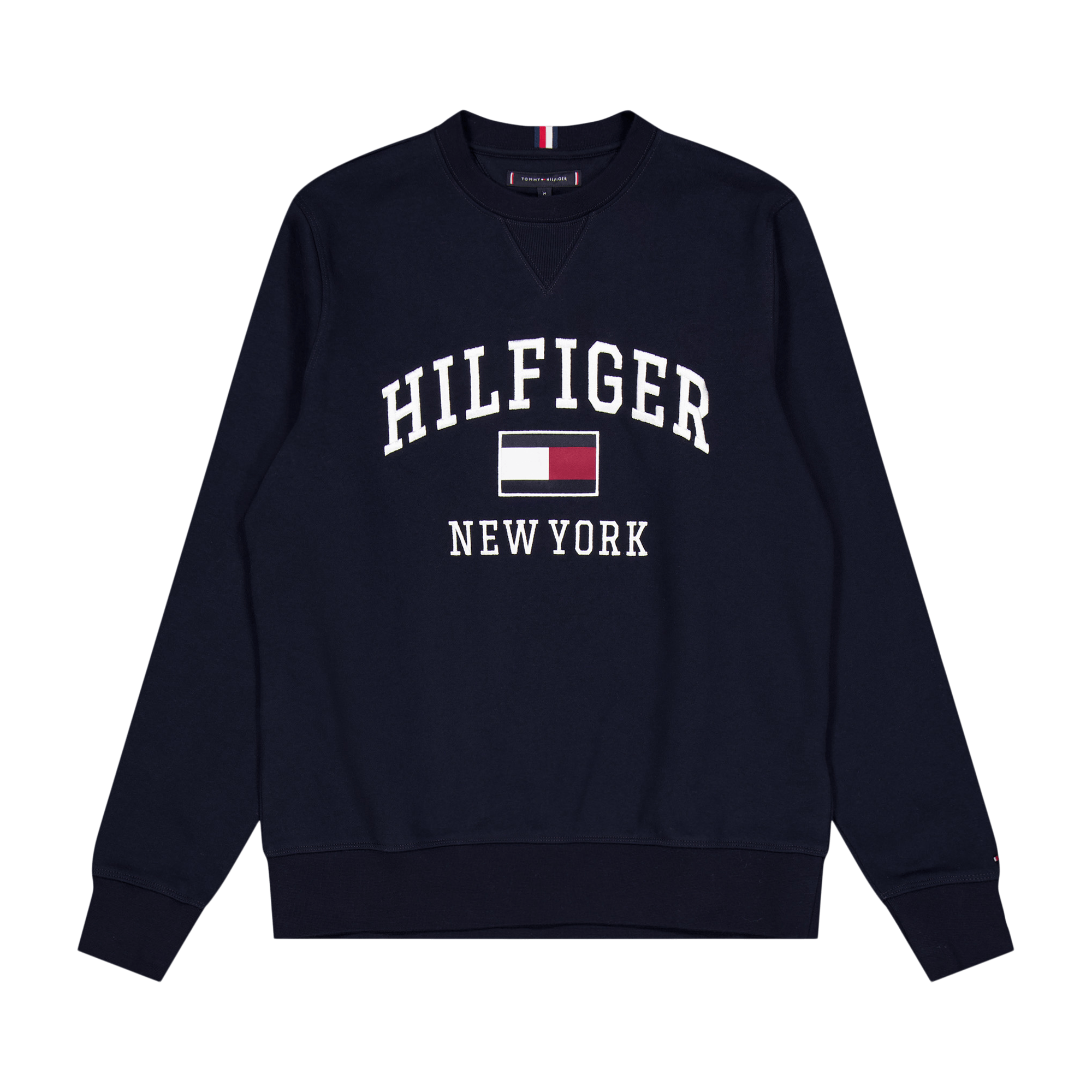 Tommy Hilfiger Modern Varsity Sweatshirt Dw5, Male, Kläder, hoodies och sweatshirts, Blå, M