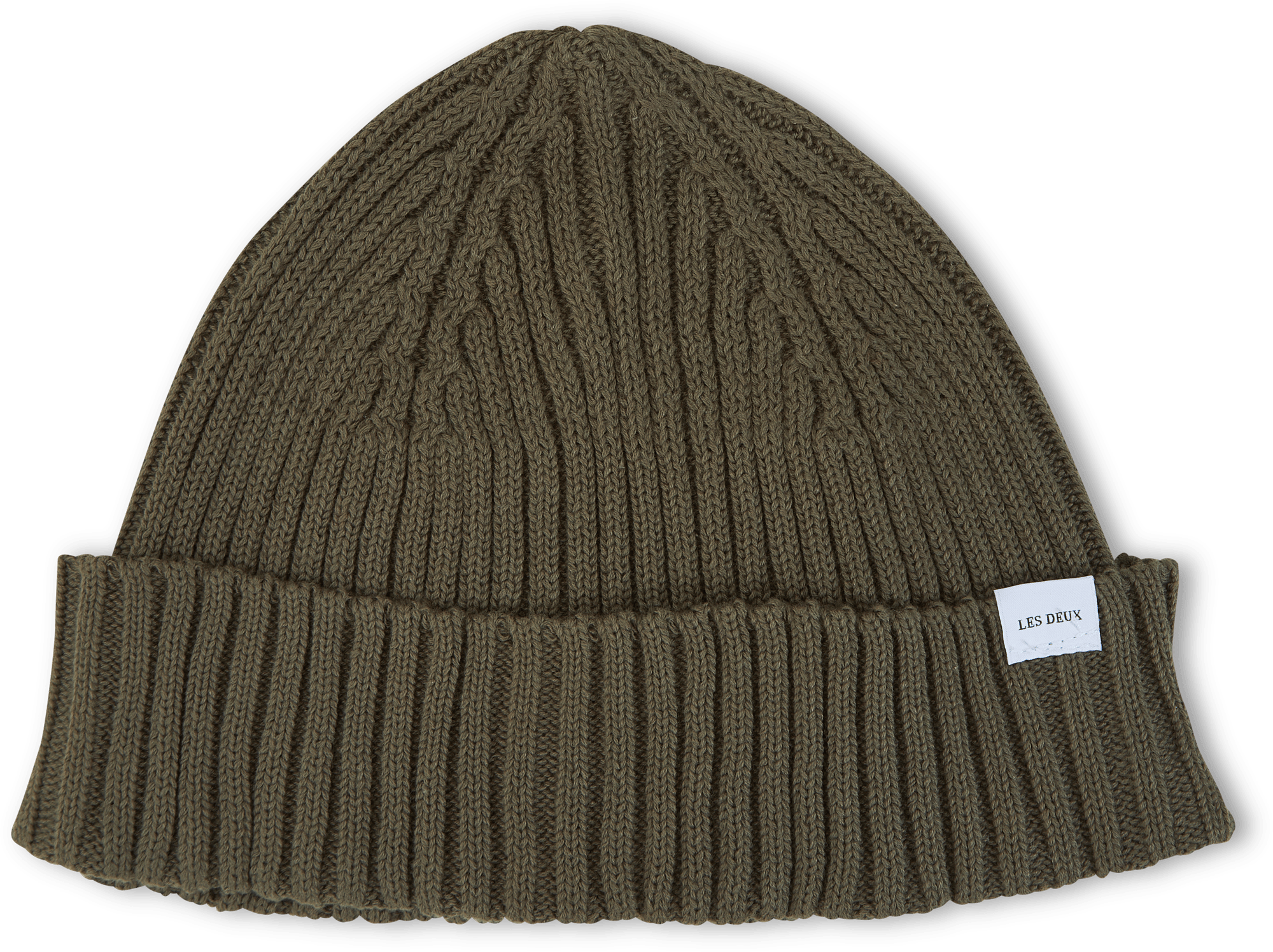 Les Deux Walter Cotton Rib Beanie  Night