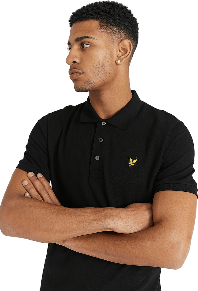 Plain Polo Shirt Jet - Bild 4