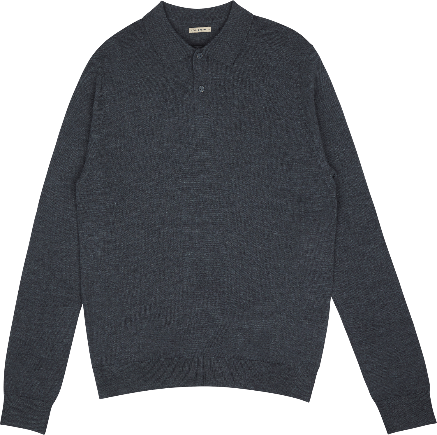 Studio Total Merino Ls Polo Dk