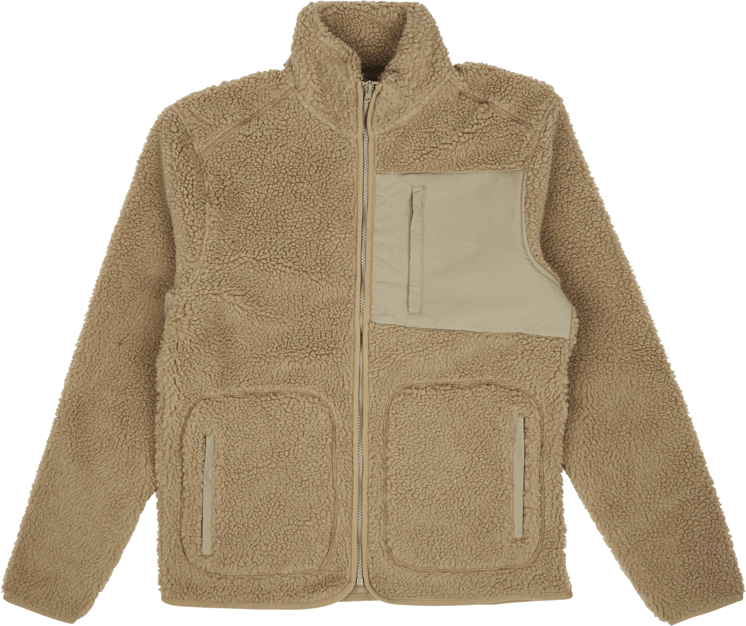 Studio Total Contrast Pile Jacket