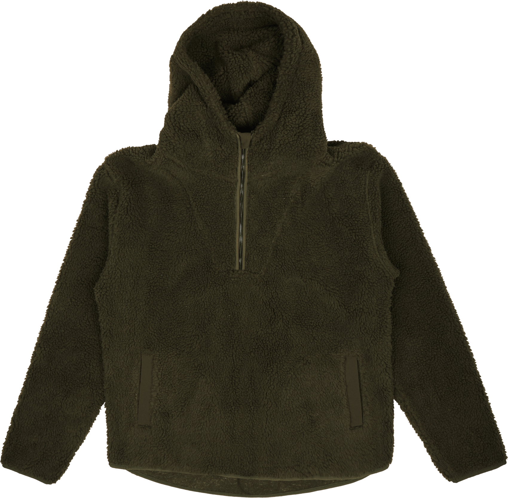 Studio Total Pile 1/2 Zip Hoodie, Male, Abbigliamento, felpe con cappuccio e felpe, Verde, XL