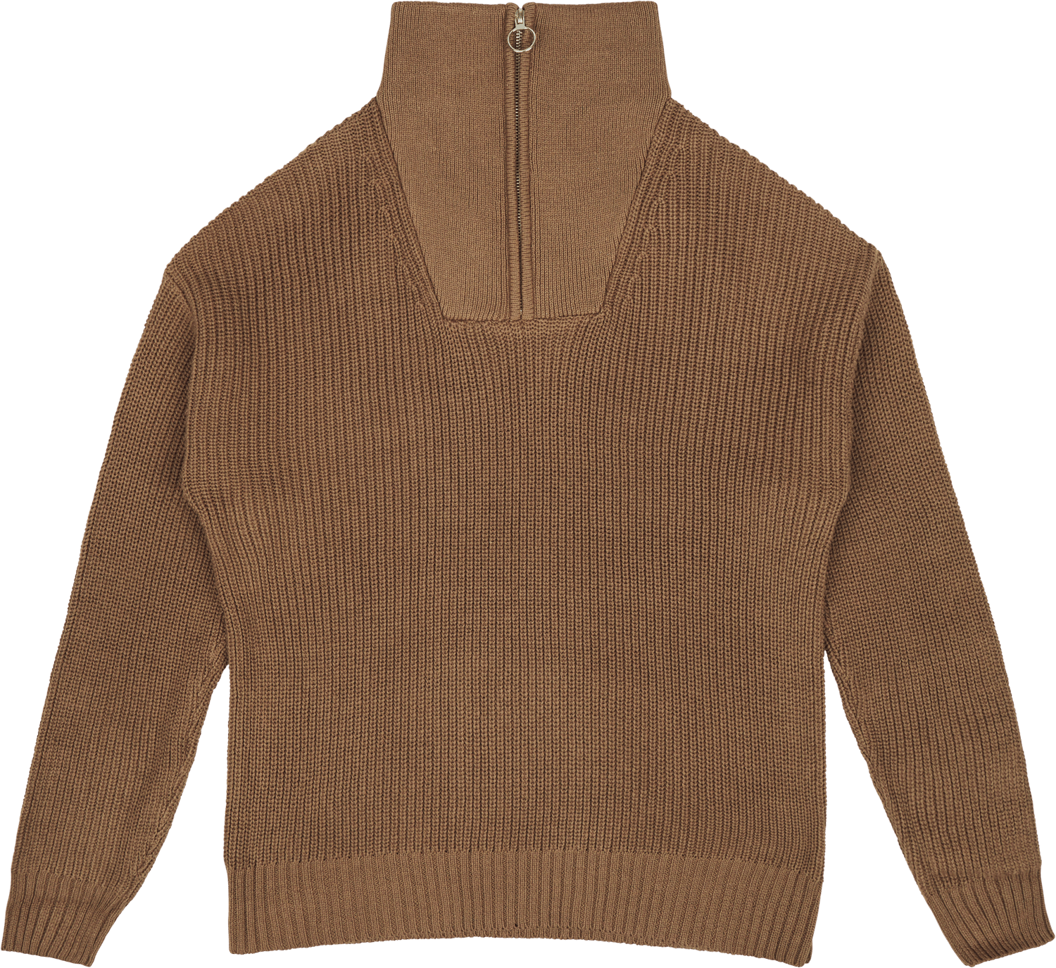Studio Total Half Zip Ribbed Knit