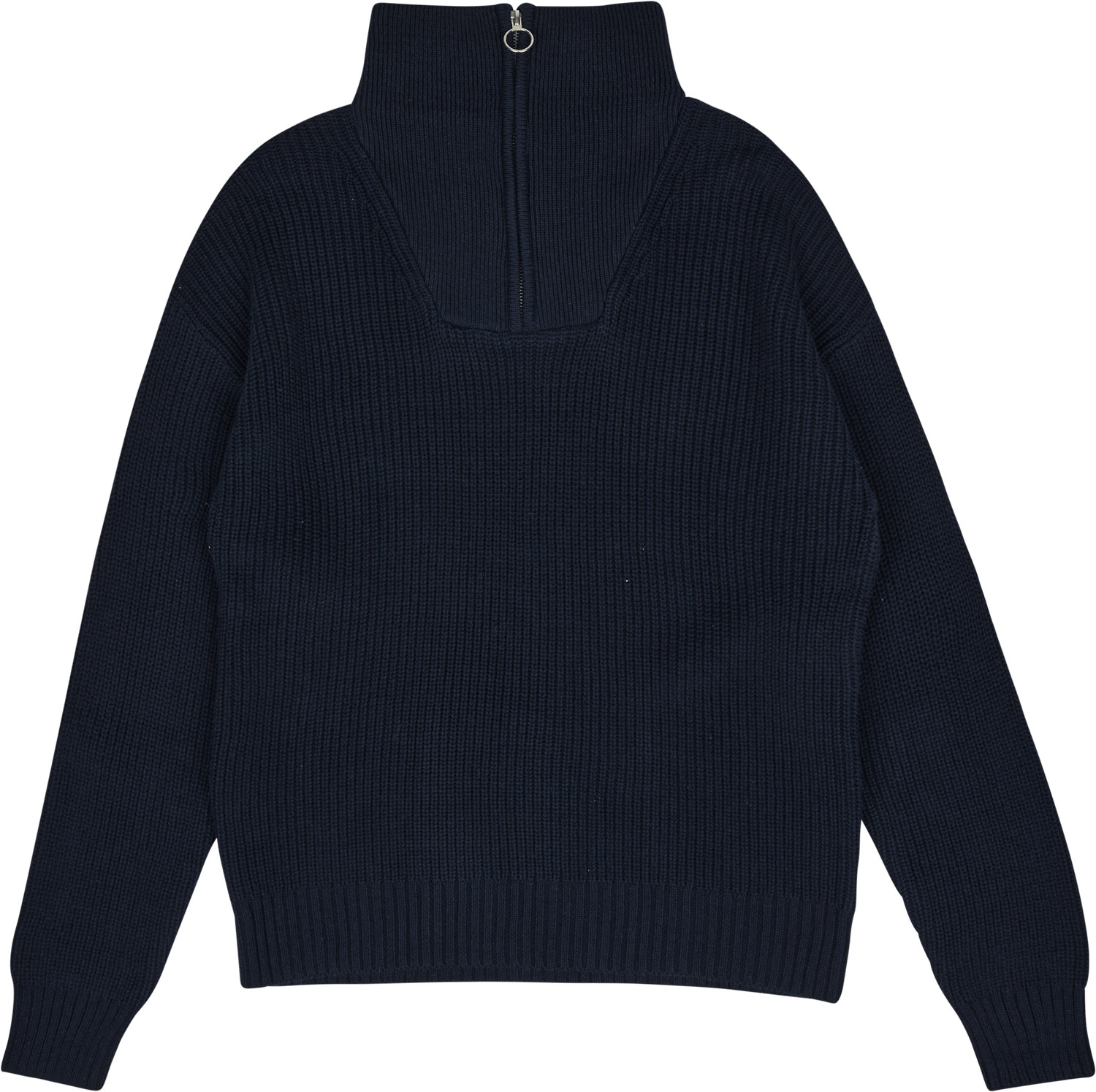 Studio Total Half Zip Ribbed Knit