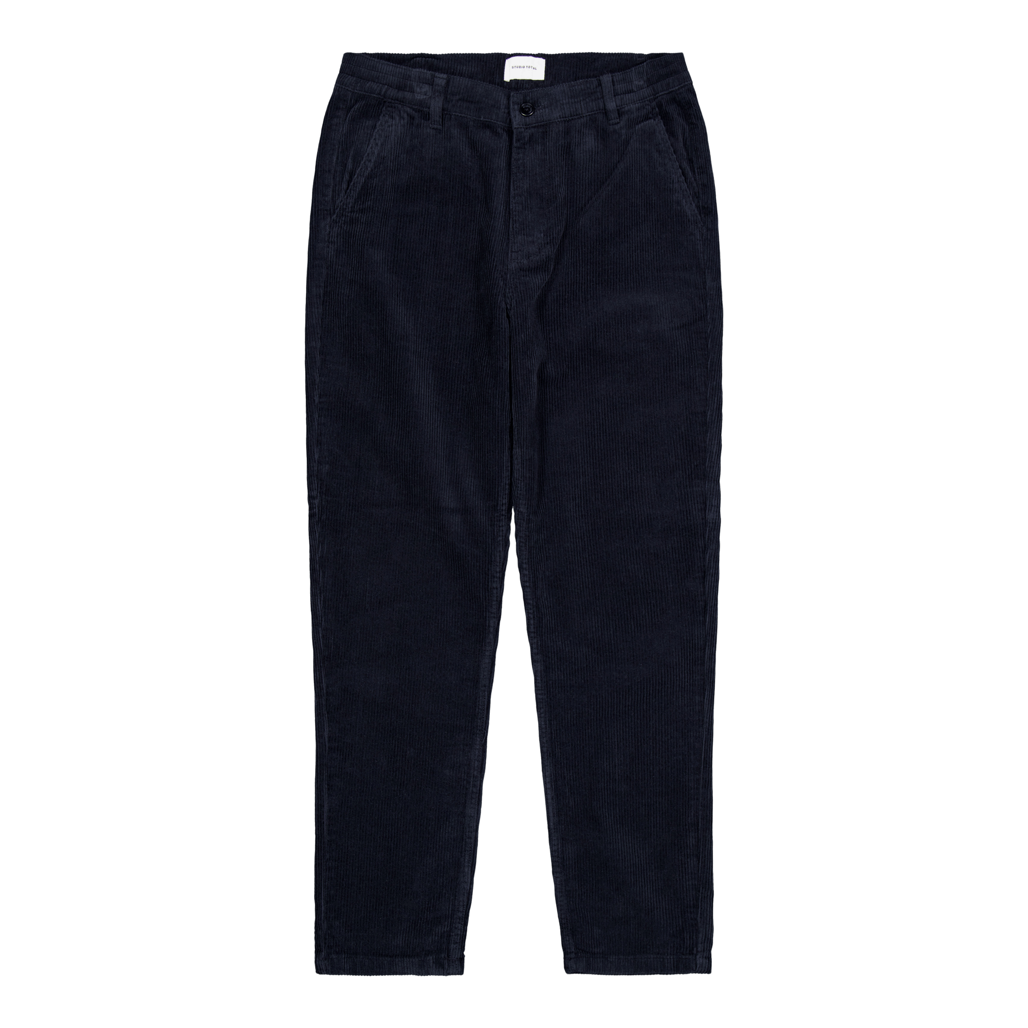Studio Total Studio Total Tapered Cord Trouser, Male, Kleding, Bottoms, Blauw, W34