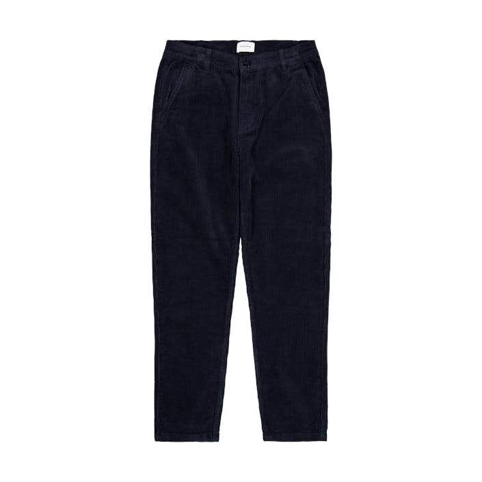 Studio Total Studio Total Tapered Cord Trouser, Male, Apparels, Bottoms, Blue, W28