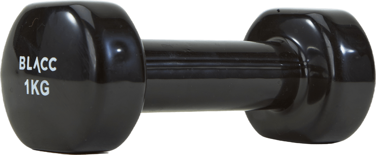 Dumbbell 1 Kg Black, Unisex, Utrustning, Träningsutrustning, Svart, ONESIZE