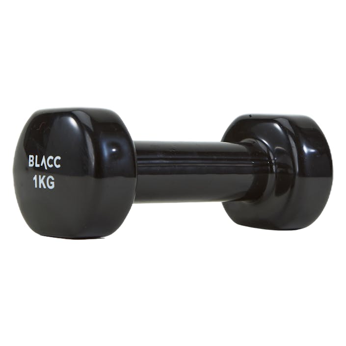Dumbbell 1 Kg Black, Unisex, varusteet, Harjoituslaitteet, Musta, ONESIZE