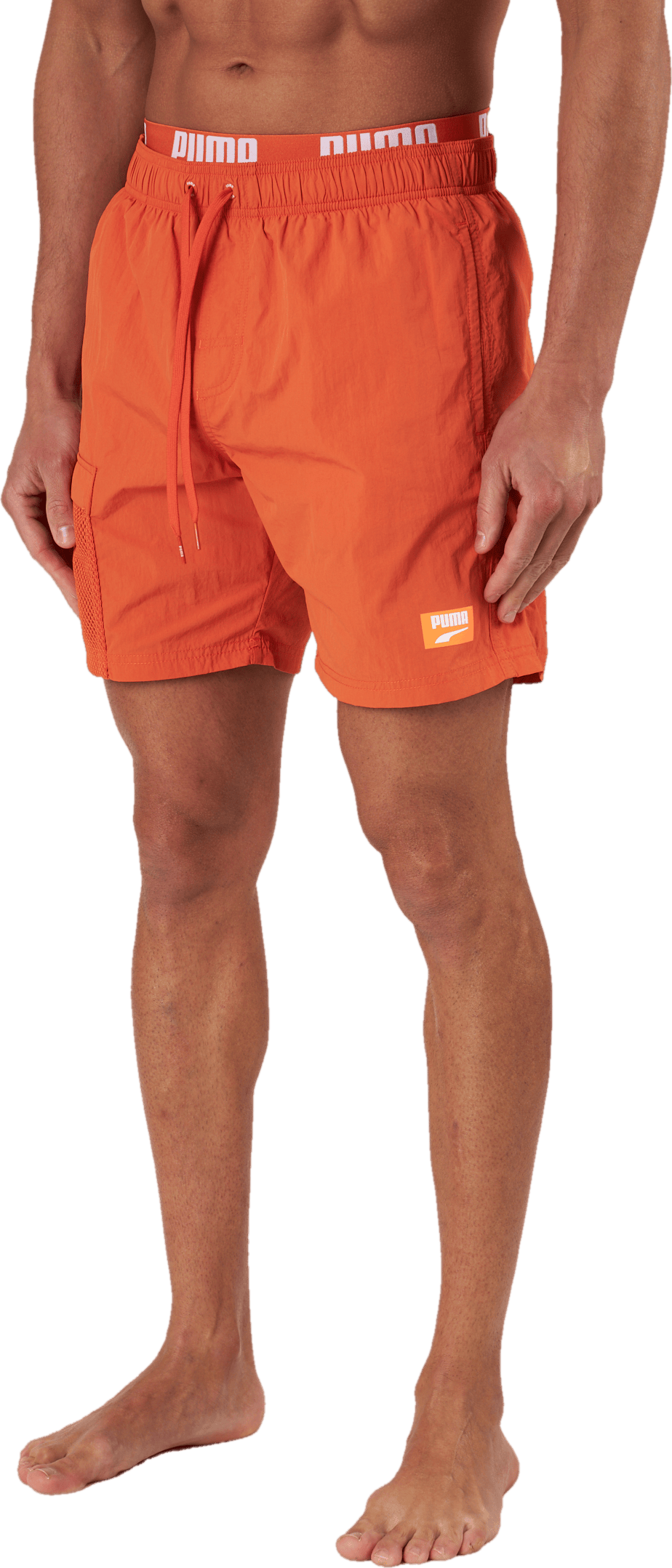 Swim Men Utility Mid Shorts 1p Chili Powder, Male, Odevy, Plavky, Oranžová, L
