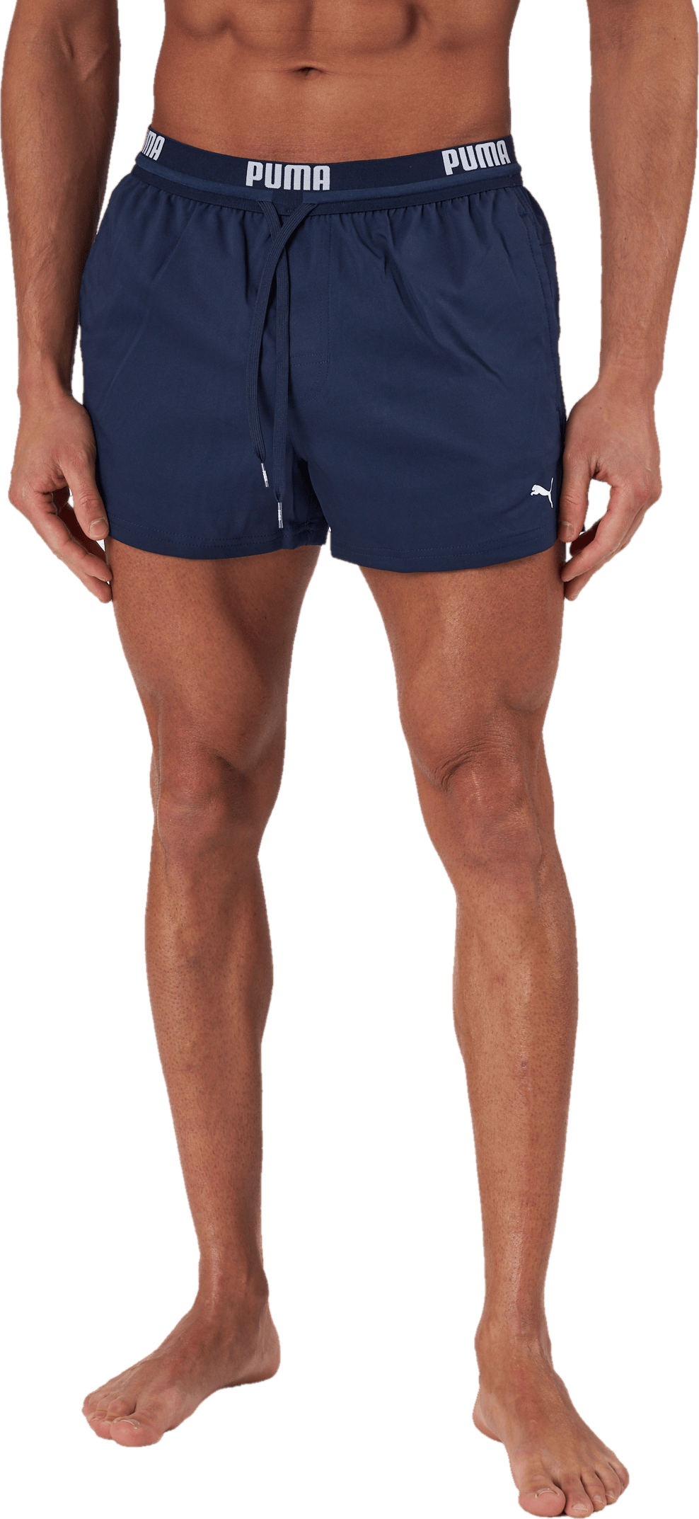 Swim Men Logo Short Length Swi Navy, Male, Odevy, Plavky, Modrá, M