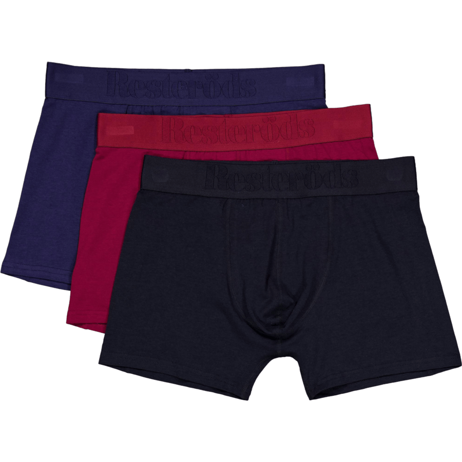 Boxer Bamboo 3-pack Regular Le Black, Burgundy, Navy