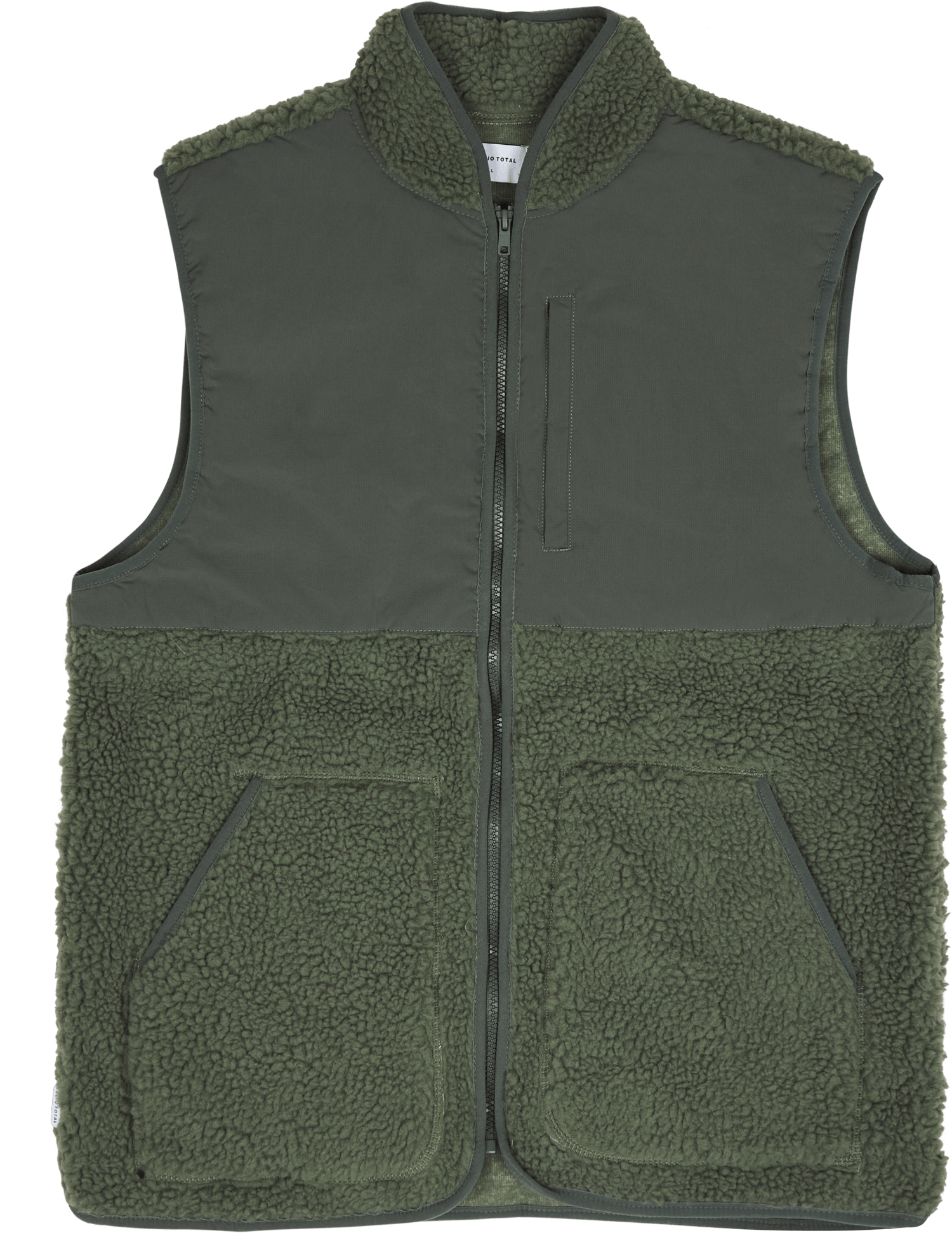 Studio Total Recycled Pile Vest Forest